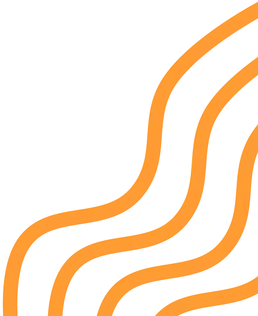 Linhas arredondadas em zigzag